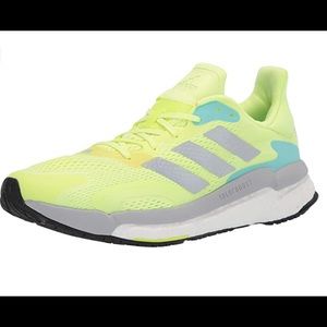 Adidas Solar Boost 3, Women’s size 8.5, solar yellow, aqua blue accent